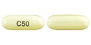 Pill C50 White Capsule/Oblong is Cyclosporine (Modified)
