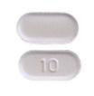 Pill 10 White Capsule-shape is Ezetimibe
