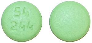 Pill 54 244 Green Round is Febuxostat