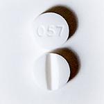 Pill 057 White Round is Prednisone