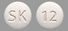 Pill SK 12 White Round is Xcopri