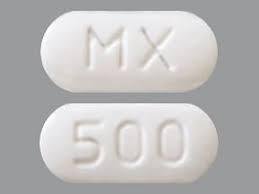 Pill MX 500 White Oval is Metformin Hydrochloride Extended-Release