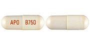 Pill APO B750 White Capsule-shape is Balsalazide Disodium
