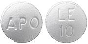 Pill APO LE 10 White Round is Leflunomide