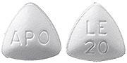 Pill APO LE 20 White Three-sided is Leflunomide