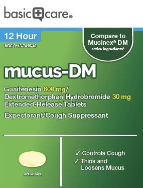 Mucus-DM dextromethorphan hydrobromide 30 mg / guaifenesin 600 mg L219 600