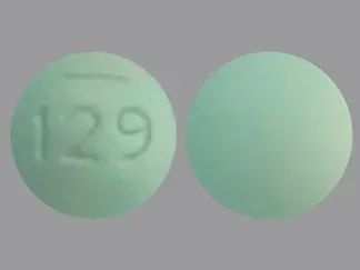 Pill Logo 129 Green Round is Diltiazem Hydrochloride