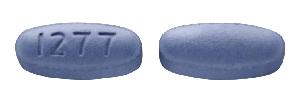 Pill 1277 Blue Oval is Deferasirox