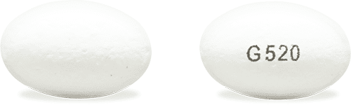 Pill G520 White Oval is Metformin Hydrochloride Extended-Release