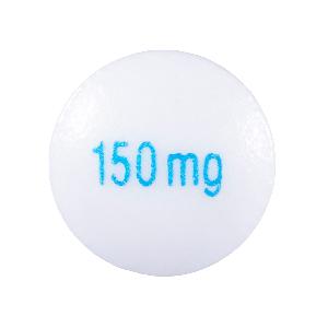 Pill 150mg White Round is Venlafaxine Hydrochloride Extended-Release