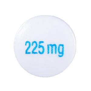 Pill 225mg White Round is Venlafaxine Hydrochloride Extended-Release