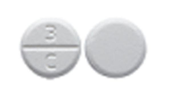 Pill 3 C White Round is Captopril