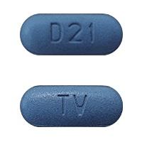 Pill TV D21 Blue Oval is Deferasirox