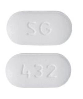 Pill SG 432 White Capsule/Oblong is Naproxen Sodium