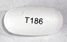 Pill T186 White Oval is Sevelamer Carbonate