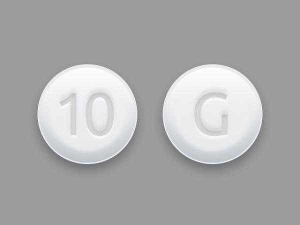 Pill G 10 White Round is Loratadine