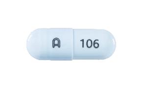 Pill A 106 Blue Capsule/Oblong is Propranolol Hydrochloride Extended-Release