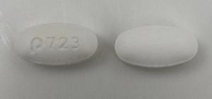 Pill P723 White Capsule/Oblong is Zileuton Extended-Release