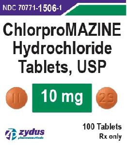 Chlorpromazine hydrochloride 10 mg 11 29