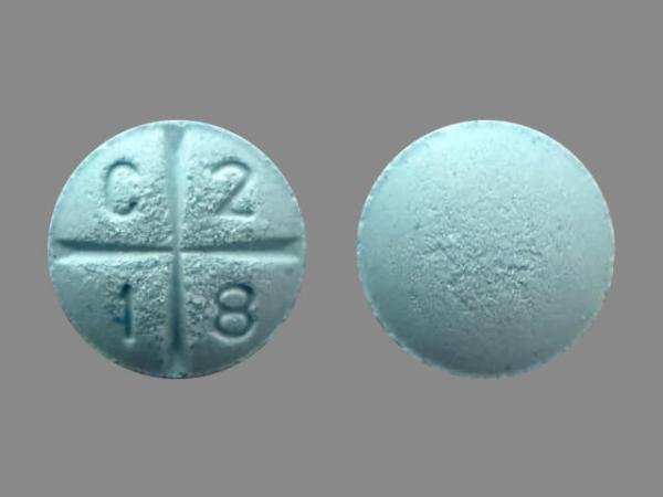 Pill C 2 1 8 Blue Round is Amphetamine Sulfate