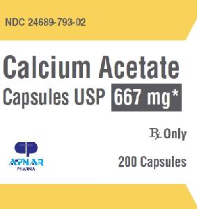 Calcium acetate 667 mg SUVEN 667