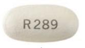 Pill R 289 White Capsule/Oblong is Esomeprazole Magnesium and Naproxen Delayed-Release