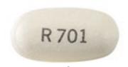 Pill R 701 White Capsule/Oblong is Esomeprazole Magnesium and Naproxen Delayed-Release