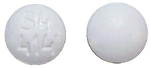 Pill 54 414 White Round is Everolimus
