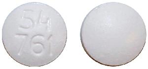 Pill 54 761 White Round is Everolimus