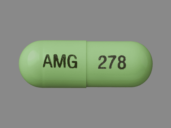 Pill AMG 278 Green Capsule/Oblong is Amphetamine and Dextroamphetamine Extended-Release
