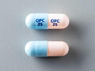 Pill OPC 25 OPC 25 Blue & Pink Capsule/Oblong is Ongentys