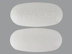 Pill YH155 White Oval is Potassium Chloride Extended-Release