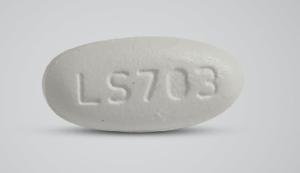 Pill LS703 White Capsule/Oblong is Ranolazine Extended-Release