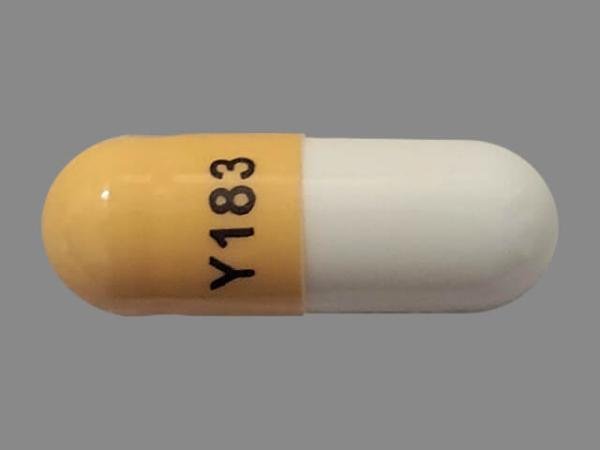 Pill Y183 Yellow & White Capsule/Oblong is Celecoxib