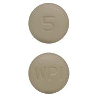 Pill WPI 5 Yellow Round is Solifenacin Succinate