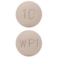 Pill WPI 10 Pink Round is Solifenacin Succinate