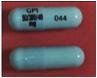 Pill GPI 50/300/40 mg 044 Blue Capsule-shape is Acetaminophen, Butalbital and Caffeine