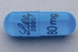 Pill Lilly 2980 80 mg Blue Capsule-shape is Retevmo