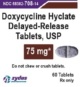 Doxycycline hyclate delayed-release 75 mg 70 8