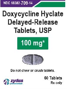 Doxycycline hyclate delayed-release 100 mg 70 9