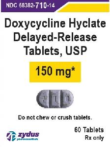 Pill 7 1 0 White Capsule/Oblong is Doxycycline Hyclate Delayed-Release