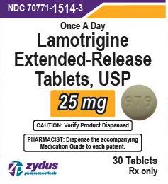 Lamotrigine extended-release 25 mg 979