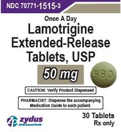 Lamotrigine extended-release 50 mg 980