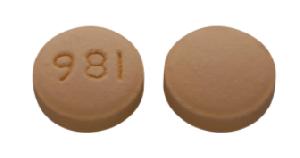 Pill 981 Orange Round is Lamotrigine Extended-Release