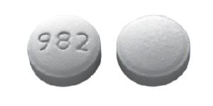 Pill 982 Blue Round is Lamotrigine Extended-Release