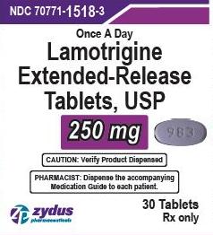 Lamotrigine extended-release 250 mg 983