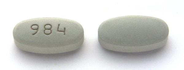 Pill 984 Gray Oval is Lamotrigine Extended-Release