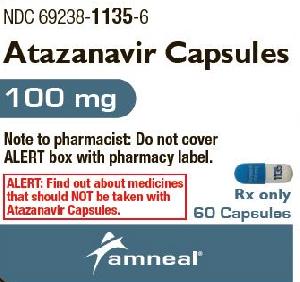 Atazanavir sulfate 100 mg Amneal 100 mg 1135