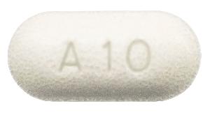 Pill A10 White Capsule/Oblong is Potassium Chloride Extended-Release