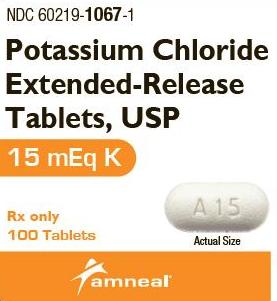 Potassium chloride extended-release 15 mEq (1125 mg) A15